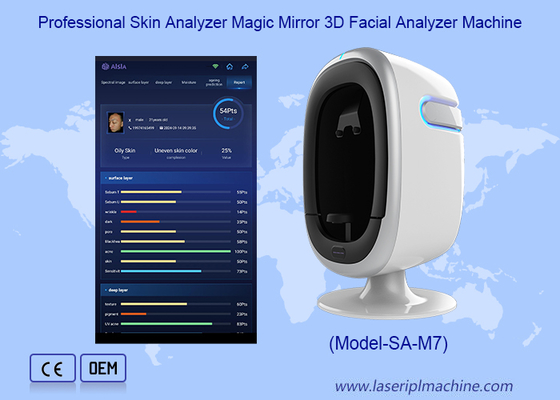 15.6 Inch Big Ipad 3D Ai Digital Smart Scanner Facial Skin Analysis Machine