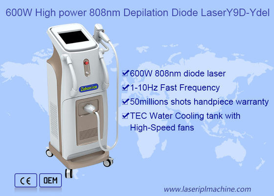 macchina di depilazione del laser a diodi 600w con le barre della Germania di alto potere