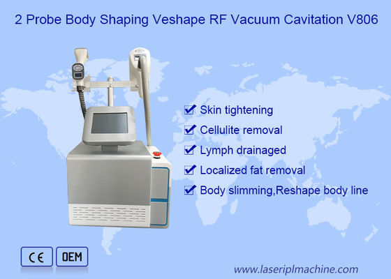 Portatile 2in1 80Kpa cavitazione 2 sonde corpo slimming Vela Machine
