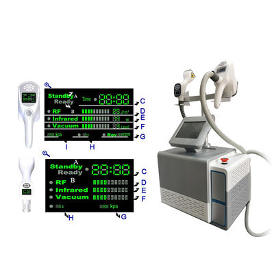 Portatile 2in1 80Kpa cavitazione 2 sonde corpo slimming Vela Machine