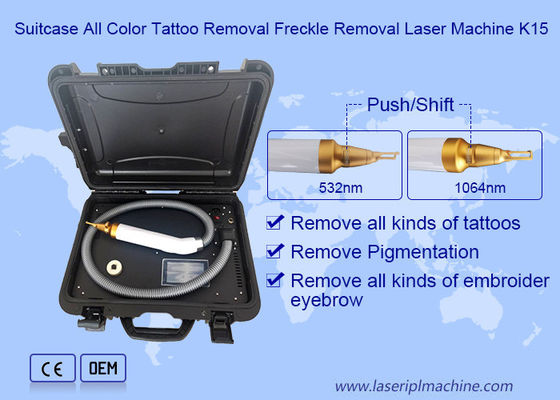 Valigetta Cassa 3 Lunghezza d'onda 1064nm Nd Yag Tattoo Removal Machine