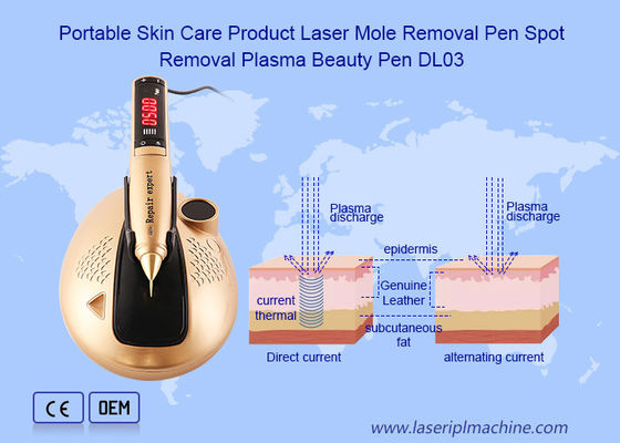 Prodotto portatile per la cura della pelle Pen laser di rimozione delle talpe Pen di rimozione delle macchie Plasma Beauty Pen