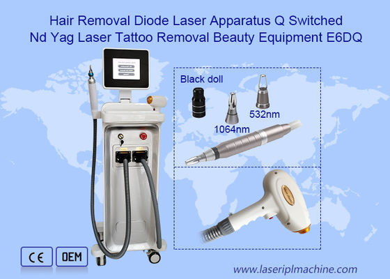 Verticale Nd Yag Laser Machine depilazione tutti i colori macchina di rimozione del tatuaggio
