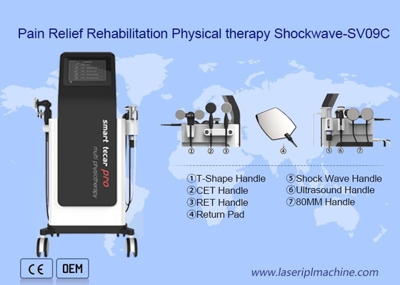 Macchina di fisioterapia di Shockwave di diatermia di Eswt rf Tecar per la lesione di sport
