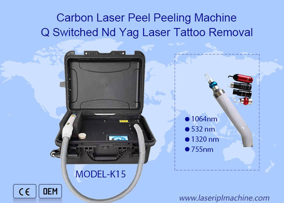 macchina per la rimozione del tatuaggio laser rubino zaffiro mini ND Yag del commutatore di 532nm 1064nm 1320nm Q