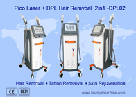 Rimozione del tatuaggio della macchina di bellezza di Pico Nd Yag Laser Multifunction e depilazione di Dpl