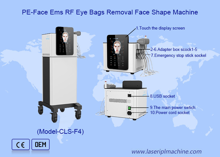 EMS Microcorrente Machine Face Lifting Stringere le guance Stringere la pelle con stretching del viso e del corpo