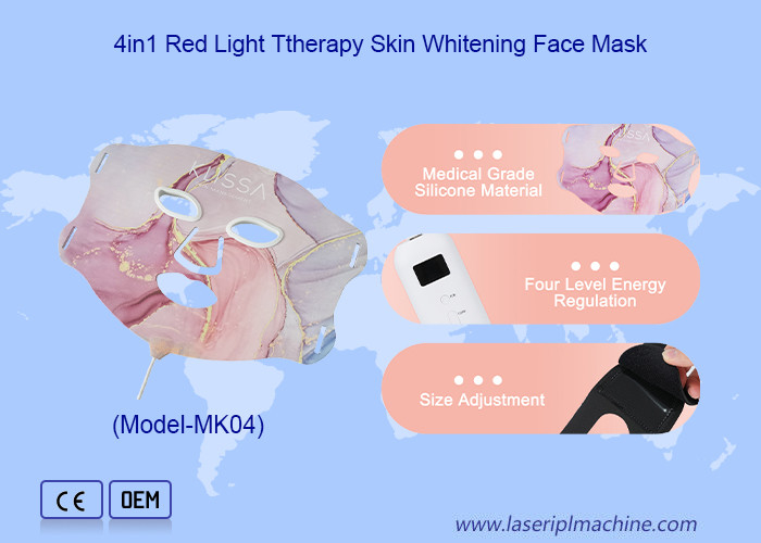 630nm/880nm/590nm/470nm LED Face Mask Light Therapy per il modo di luce rossa/gialla/blu/infrarosso
