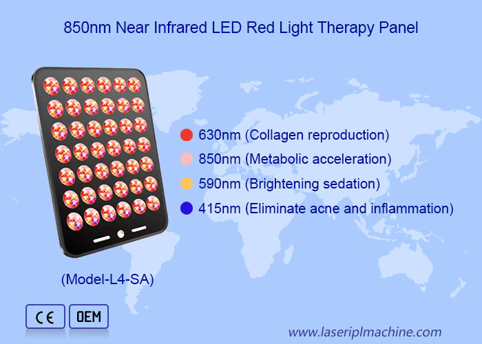 Uso domestico 168pcs LED per la cura della pelle rimozione dell' acne LED dispositivo di terapia della luce rossa