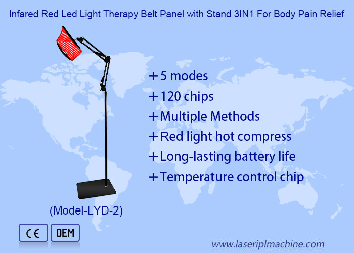 Infared Red Led Light Therapy Belt Panel With Stand 3 In 1 For Body Pain Relief