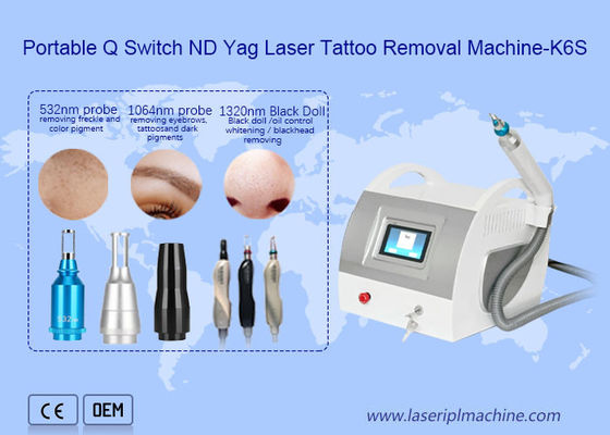 Buon prezzo Rimozione della macchiolina del pigmento dell'attrezzatura 1320nm per la rimozione del tatuaggio del laser del ND Yag del commutatore di Q in linea