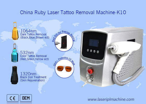 Buon prezzo la macchina Q portatile di rimozione del tatuaggio del laser di 220v 532nm ha commutato Yag in linea