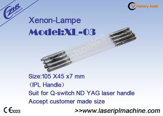 Buon prezzo 7mm Dia Nd Yag Laser Ipl Xenon Flash Lamp Suit per maniglia laser Qswitch ND YAG in linea