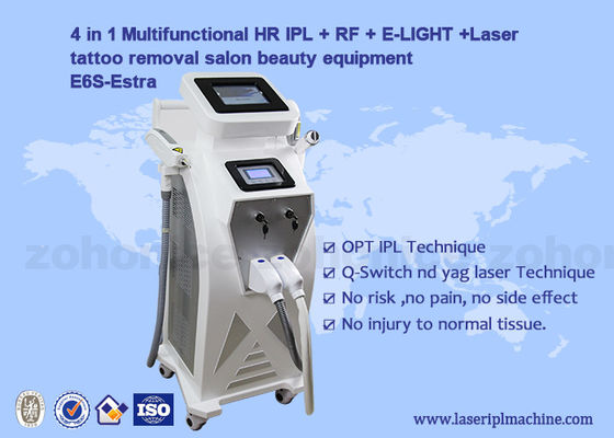 Buon prezzo 4 multifunzionali in 1 macchina del laser del ND Yag di Elight IPL rf di depilazione di rimozione del tatuaggio in linea