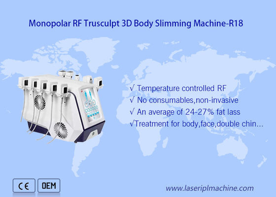 Buon prezzo L'ente monopolare di Trusculpt 3d dell'attrezzatura di bellezza di rf che dimagrisce il grasso riduce 5MHz in linea