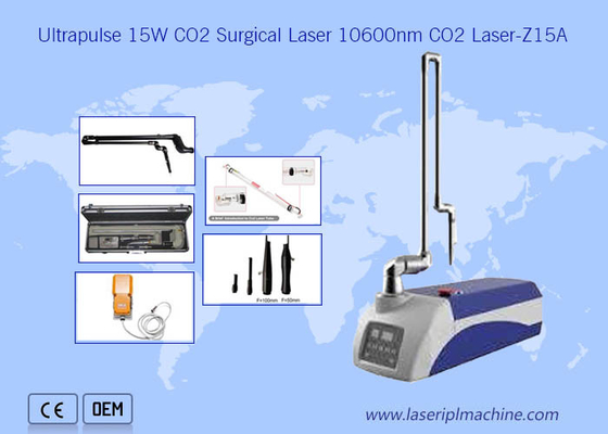 Sfregi la macchina medica chirurgica del laser di CO2 di rimozione del pigmento e di rimozione 15W