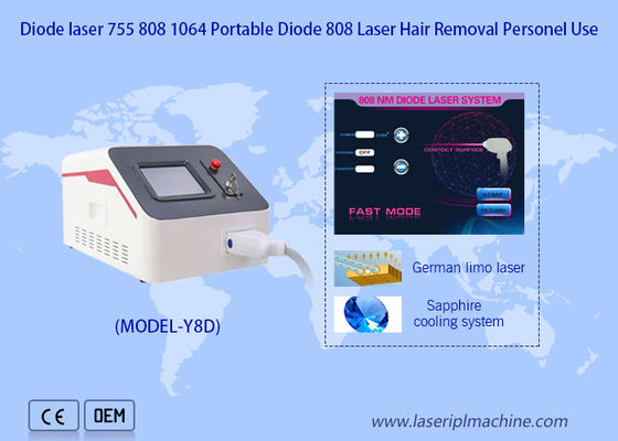Buon prezzo Un'efficace depilazione indolore portatile di 808 laser a diodi per il salone di bellezza in linea