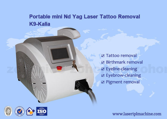 Buon prezzo portatile Q-commutato della macchina di rimozione del tatuaggio del laser del ND Yag per il pigmento della pelle in linea