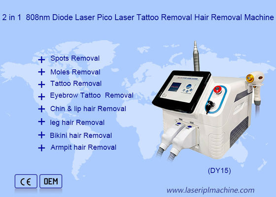 Buon prezzo Spa Macchina laser a diodi 808 Nm 2 in 1 Depilazione e rimozione del tatuaggio al picosecondo in linea