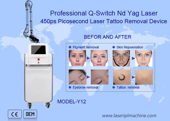 Buon prezzo Macchina professionale per la rimozione dei tatuaggi laser a picosecondi Nd Yag da 755 nm in linea