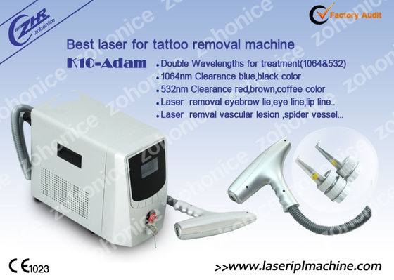 Buon prezzo Macchina classica portatile di rimozione del tatuaggio del laser per rimozione variopinta del sopracciglio in linea