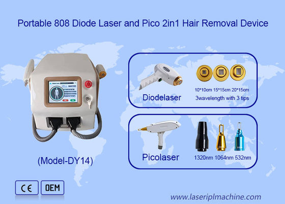 Buon prezzo 2 in 1 Pico Laser Diode depilazione e Picosecond Laser Tattoo Removal Machine in linea