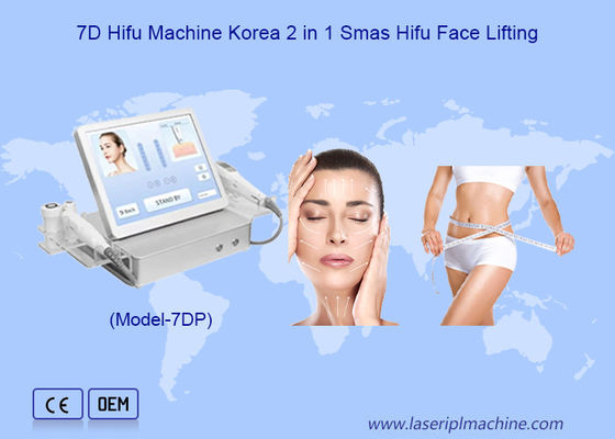 Buon prezzo Manicotti doppi 7D Hifu 2 in 1 Eye Lifting Skin Anti Aging 7D Slimming Machine in linea