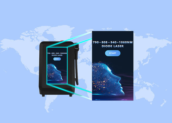 Buon prezzo 808nm 790nm 1060nm 940nm Diode Laser Machine per sbiancamento della pelle e depilazione in linea