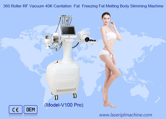 Buon prezzo 360 Roller Fat Freezing RF Vacuum 40K Cavitazione Velashaping Slimming Machine in linea