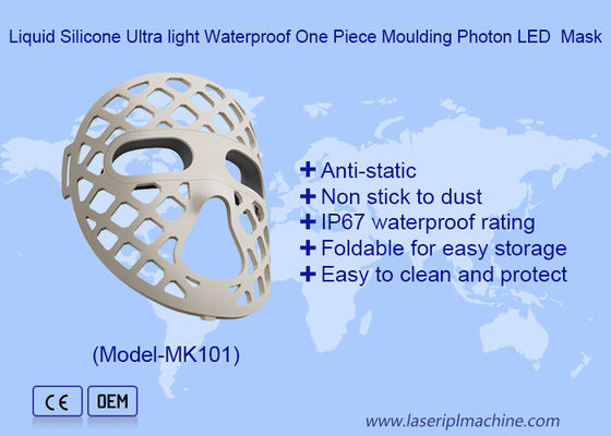 Buon prezzo Disegno Hollow Out Soft Silicone Blu Rosso Giallo Terapia della Luce LED Maschera Faciale in linea