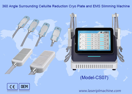 360 angolo circostante ridurre la cellulite Cryo Plate e EMS slimming machine