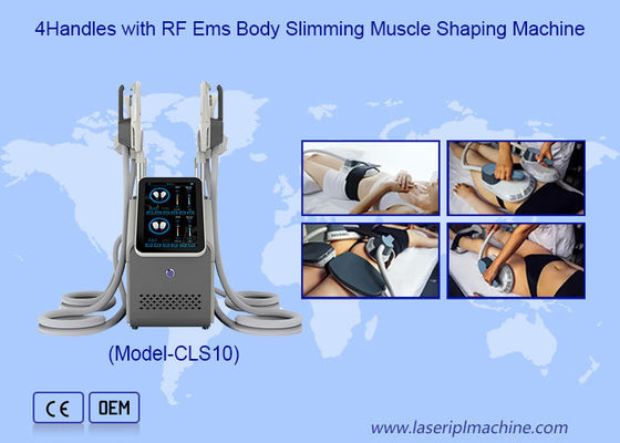 Buon prezzo Non invasivo 4 maniglie Hi Emt Body Slimming Fat Burner RF Ems Muscle Sculpting Machine in linea