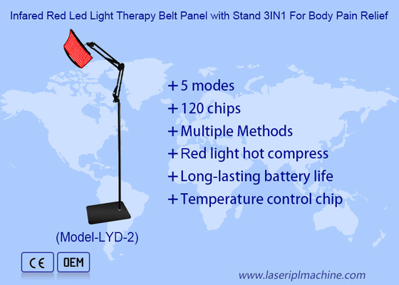 Infrarosso con luce rossa LED con supporto 3 in 1 per alleviare il dolore al corpo