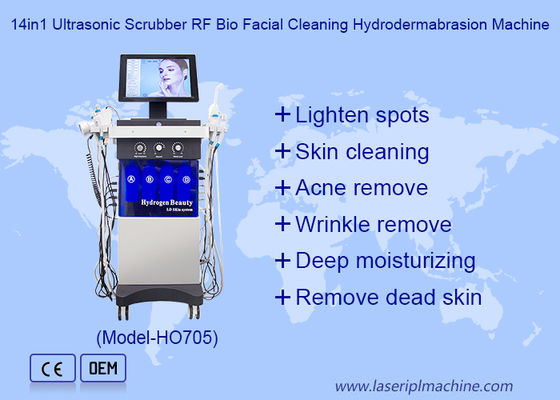 14 in1 Aqua Peeling Jet Peel Hydro Dermabrasion Facial Cleaning Machine