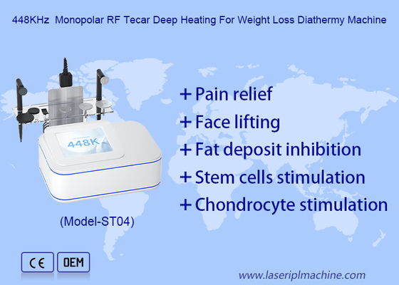 Macchina per terapia Tecar RF resistiva per sollievo dal dolore Cet Ret a 448 kHz