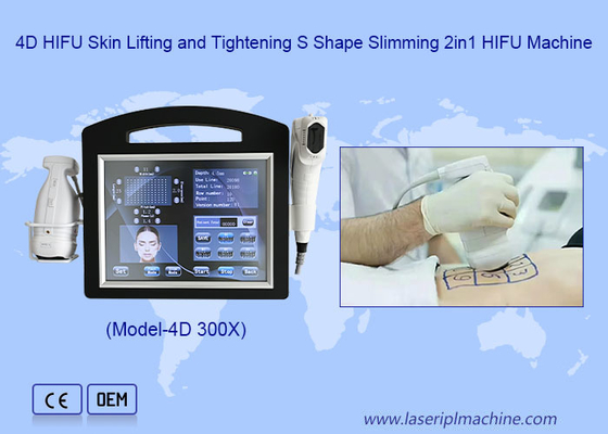 2 in 1 Liposonic Body Shaping Face Skin Lift Rust Remover 4d Hifu Machine