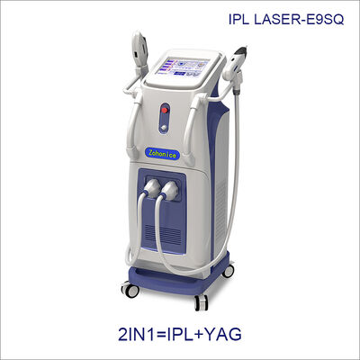Buon prezzo 2 in 1 attrezzatura verticale del laser di rimozione del tatuaggio della macchina di depilazione del laser di IPL in linea