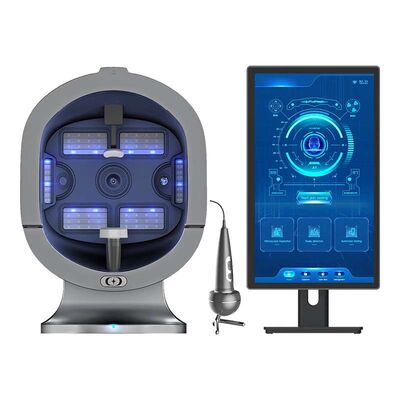 Buon prezzo 21.5 pollici 3 fotocamere follicoli piliferi scalpo scanner rilevatore macchina di analisi della pelle facciale in linea