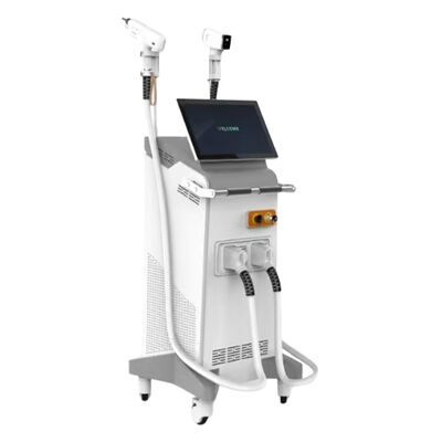 Buon prezzo 2in1 Nd Yag Pico Laser Tattoo Removal Permanente 755 1064 808nm Ice Diode Laser Hair Removal Machine in linea