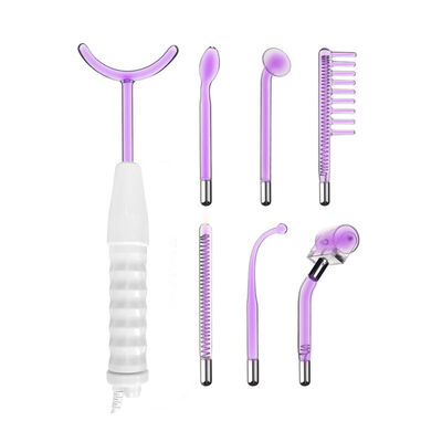 Buon prezzo A casa 7 in 1 macchina facciale Violet Ray High Frequency Glass Tube di bellezza dell'ABS in linea