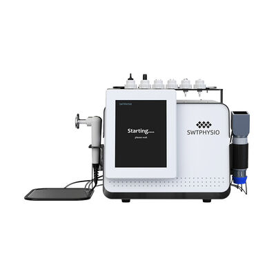 4 maniglie Terapia ED Migliorare le rughe 448KHz CET RET Vacuo EMS Fisioterapia Dispositivo a onde d'urto