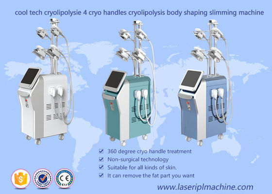 Buon prezzo Corpo che modella la macchina di vuoto di Cryolipolysis, gelata grassa di Cryolipolysis di 4 maniglie che dimagrisce macchina in linea