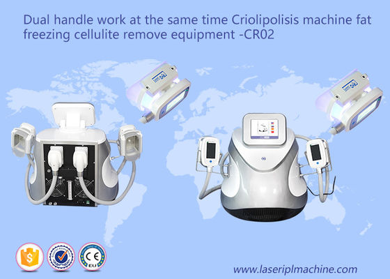 Buon prezzo Si raddoppiano le macchine di congelamento grasse CR02 110v/220v di perdita di peso delle celluliti della maniglia in linea
