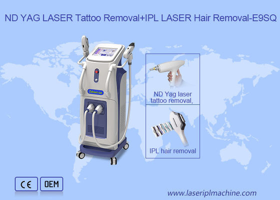 Buon prezzo 2 in 1 rimozione permanente del tatuaggio del laser del ND Yag del commutatore di depilazione Q di IPL in linea