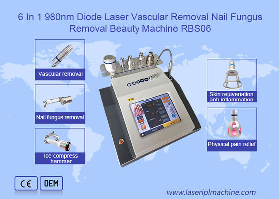 Buon prezzo 6 in 1 macchina vascolare di rimozione del laser a diodi 980nm in linea