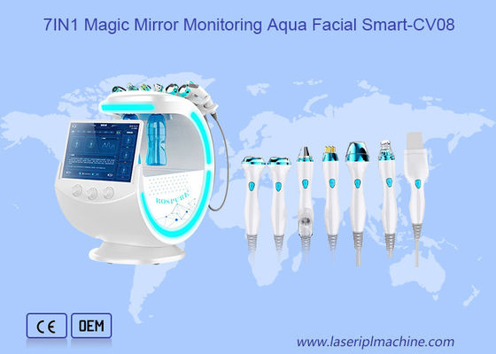 Buon prezzo 7 in 1 monitoraggio magico rf Aqua Facial Machine dello specchio in linea