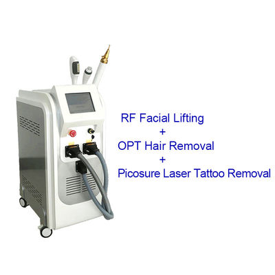Buon prezzo 3 in 1 macchina di sollevamento facciale di depilazione del laser di rf 590nm Ipl in linea