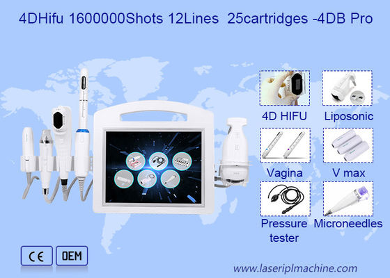 6 in 1 macchina di bellezza di Hifu di ultrasuono della clinica 4D