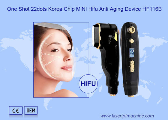 Buon prezzo Mini Hifu Beauty Machine One Shot 22 Dots per il Facelifting Anti Aging in linea