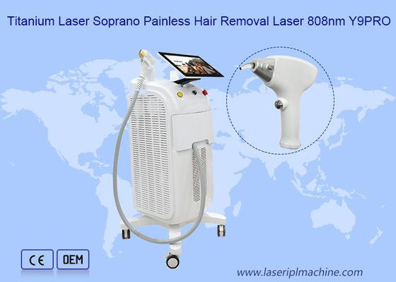 Una macchina indolore di 808 depilazioni del laser del titanio di 120J/CM